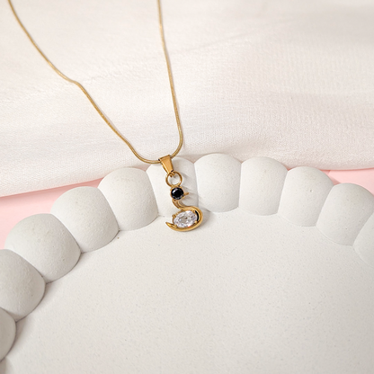 CZ Stone Swan Shaped Design Pendant for Girls & Women's