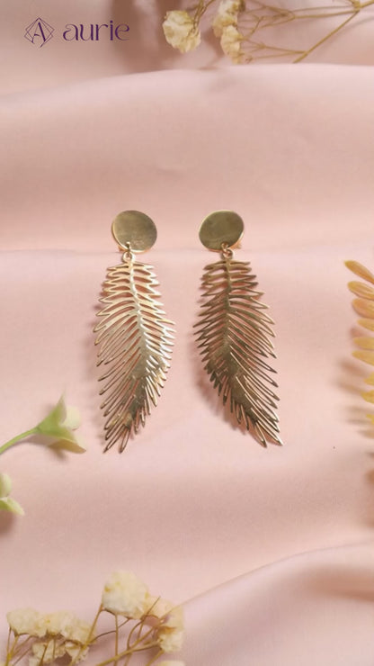 18K Gold Plated Vine Earrings (Anti-Tarnish)