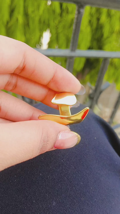 Gold Plated Open Chunky Rings for Women & Girls (Anti Tarnish)